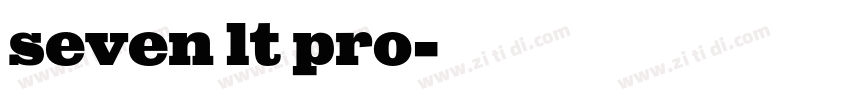 seven lt pro字体转换